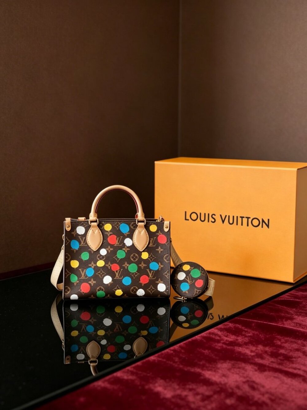 Louis Vuitton PM Monogram Paint Dots